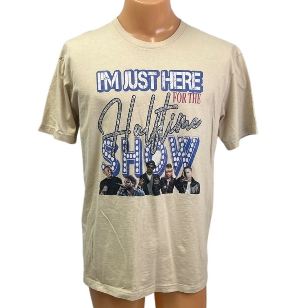 2022 Im Just Here For The Halftime Show Mens Large Short Sleeve Tee Shirt